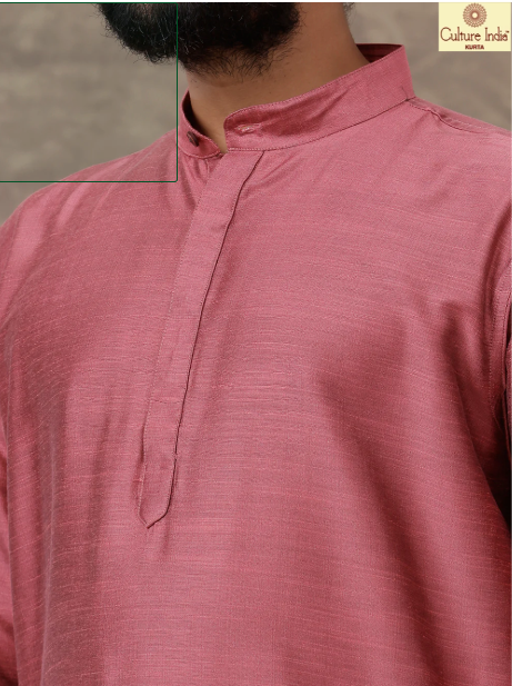 Men Full Length Pocket Kurta Maroon